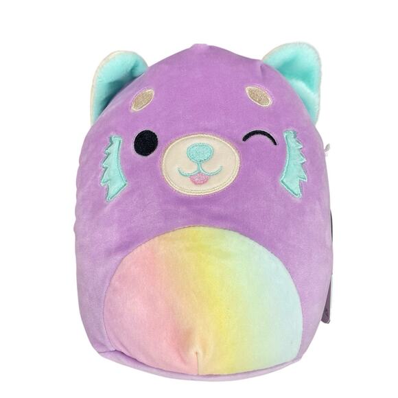 NWT Squishmallow LEXIS the Winking Panda 8" inch Stuffed Animal Rainbow Belly - Picture 7 of 7